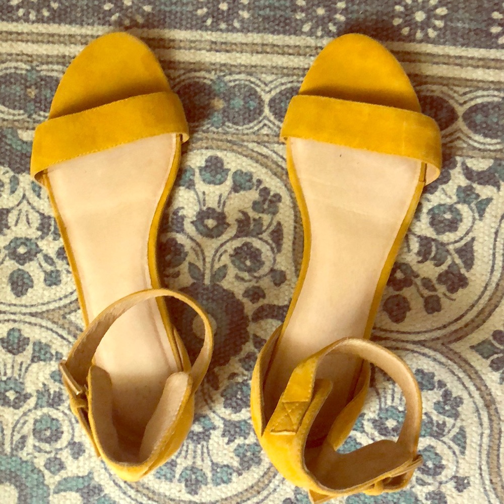 Alex + Alex flat faux suede sandals.